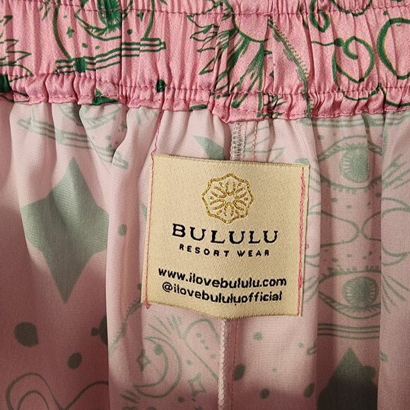Bululu Satin Pants Size M, Whimsical, Dreamy, Maximalist, Casual, Cool, Bohemian - Picture 4 of 4